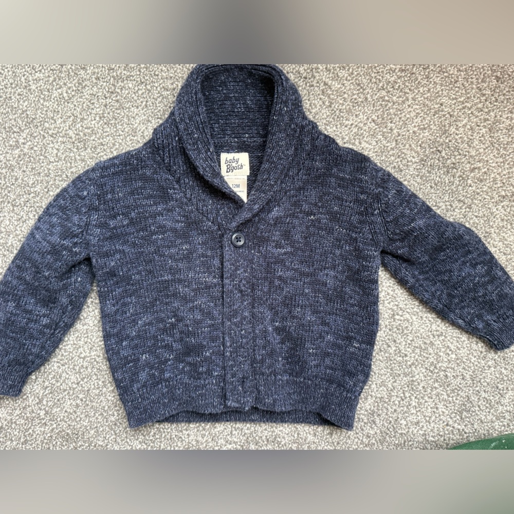 Baby B'gosh Blue Knit Cardigan